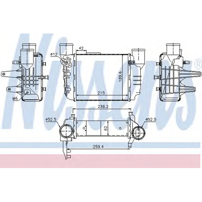 Photo Intercooler, échangeur NISSENS 96709