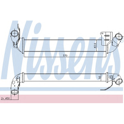 Photo Condenser, air conditioning NISSENS 96712