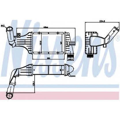 Photo Intercooler, échangeur NISSENS 96788