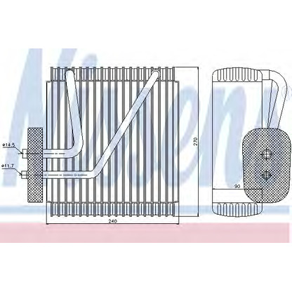 Foto Verdampfer, Klimaanlage NISSENS 92161