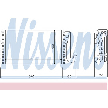 Foto Evaporatore, Climatizzatore NISSENS 92146