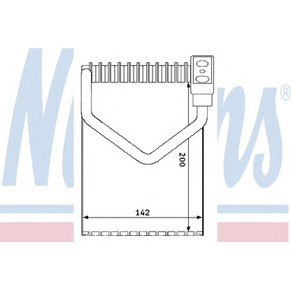 Photo Evaporator, air conditioning NISSENS 92172