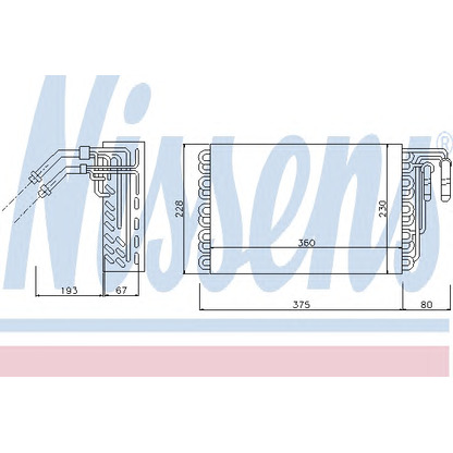 Foto Evaporador, aire acondicionado NISSENS 92148