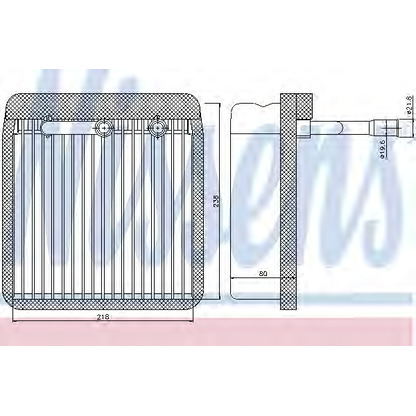 Photo Evaporator, air conditioning NISSENS 92193
