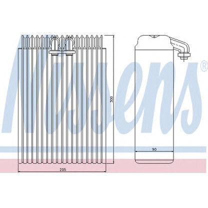 Foto Evaporador, aire acondicionado NISSENS 92200