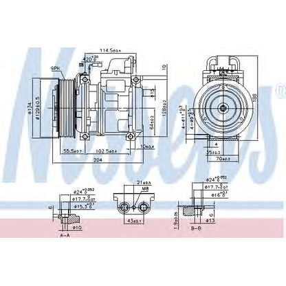 Foto Compressore, Climatizzatore NISSENS 890023