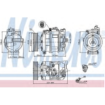 Foto Kompressor, Klimaanlage NISSENS 890025