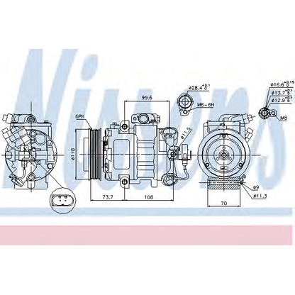 Фото Компрессор, кондиционер NISSENS 89026