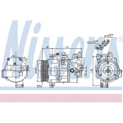 Foto Compressore, Climatizzatore NISSENS 89043