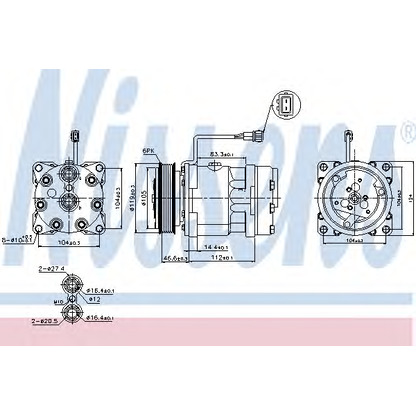 Foto Kompressor, Klimaanlage NISSENS 89083