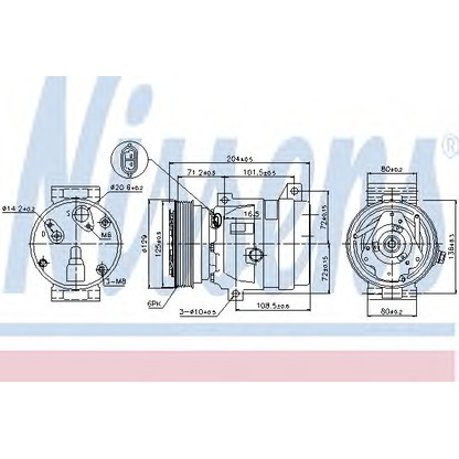 Photo Compressor, air conditioning NISSENS 89121