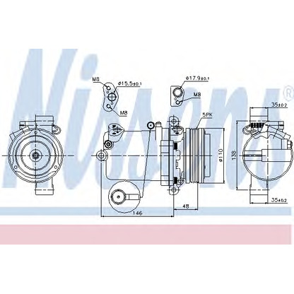 Zdjęcie Kompresor, klimatyzacja NISSENS 89133