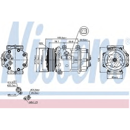 Foto Compressore, Climatizzatore NISSENS 89136