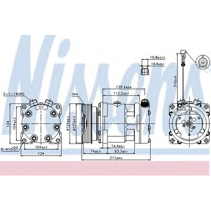 Foto Kompressor, Klimaanlage NISSENS 89177