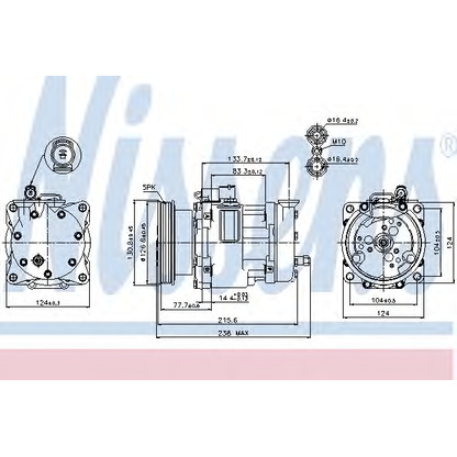 Foto Compressore, Climatizzatore NISSENS 89187