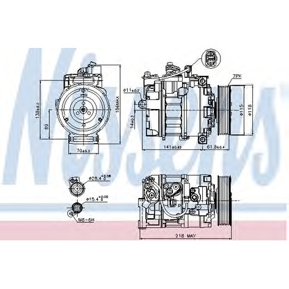 Photo Compressor, air conditioning NISSENS 89210