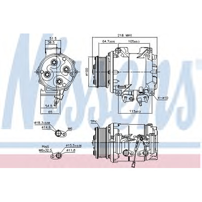 Foto Compressore, Climatizzatore NISSENS 89242