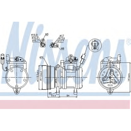 Foto Kompressor, Klimaanlage NISSENS 89255