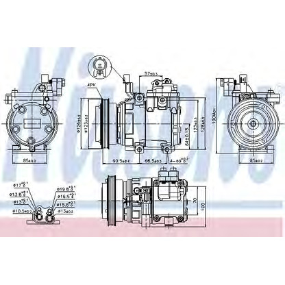 Foto Kompressor, Klimaanlage NISSENS 89286