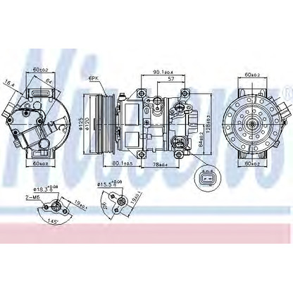 Foto Kompressor, Klimaanlage NISSENS 89345