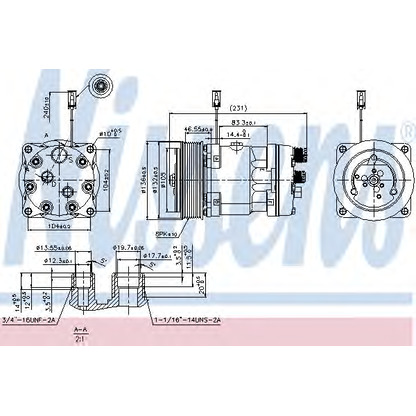 Foto Kompressor, Klimaanlage NISSENS 89410