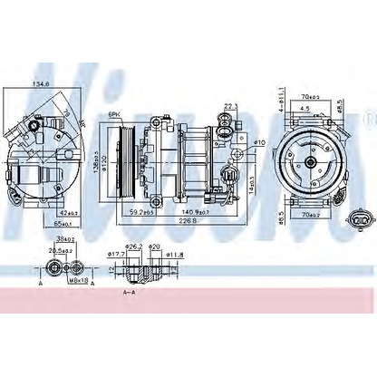 Foto Kompressor, Klimaanlage NISSENS 89584