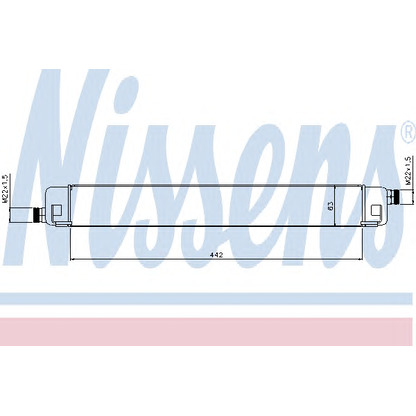 Photo Oil Cooler, engine oil NISSENS 90578