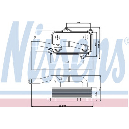 Foto Radiatore olio, Olio motore NISSENS 90599