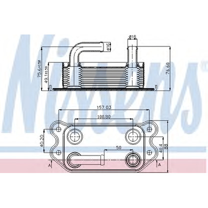 Фото Масляный радиатор, двигательное масло NISSENS 90714