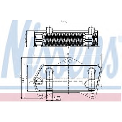 Photo Oil Cooler, manual transmission NISSENS 90653