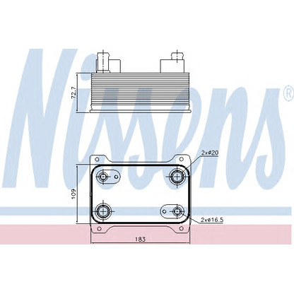 Photo Oil Cooler, automatic transmission NISSENS 90747