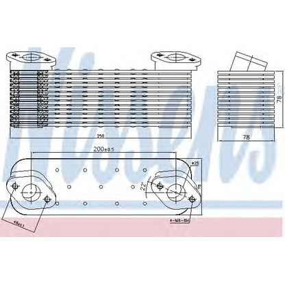 Photo Oil Cooler, engine oil NISSENS 90756