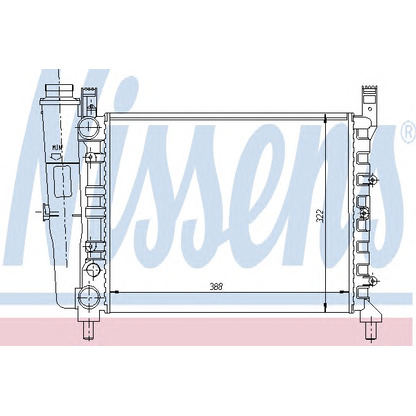 Photo Radiateur, refroidissement du moteur NISSENS 61940