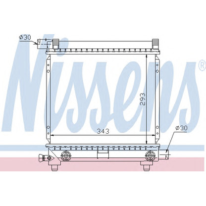 Photo Radiateur, refroidissement du moteur NISSENS 62550