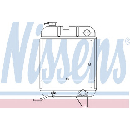 Photo Radiateur, refroidissement du moteur NISSENS 63460