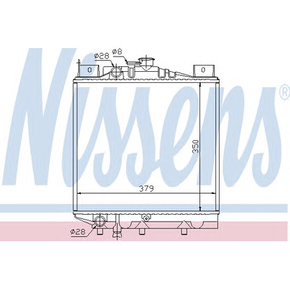 Photo Radiateur, refroidissement du moteur NISSENS 64080