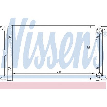 Photo Radiator, engine cooling NISSENS 65030