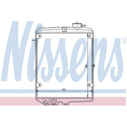 Photo Radiateur, refroidissement du moteur NISSENS 65060