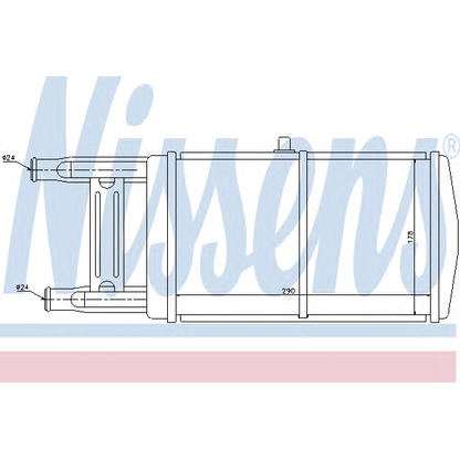 Foto Radiador, refrigeración del motor NISSENS 60449