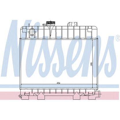 Photo Radiator, engine cooling NISSENS 60685