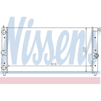 Photo Radiateur, refroidissement du moteur NISSENS 61848