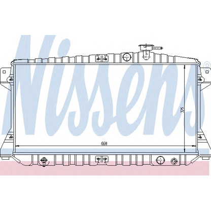 Photo Radiator, engine cooling NISSENS 62272