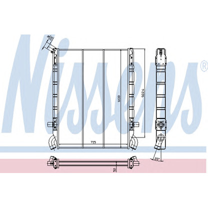 Photo Radiateur, refroidissement du moteur NISSENS 64071