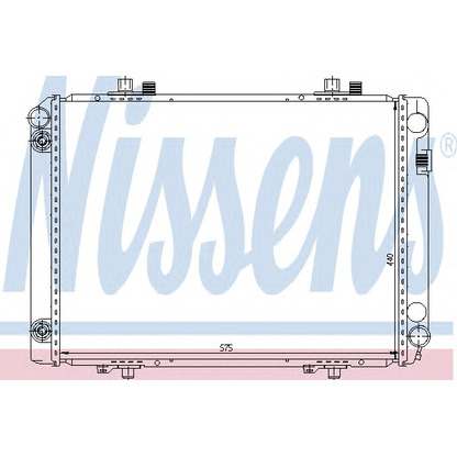 Foto Radiatore, Raffreddamento motore NISSENS 62602