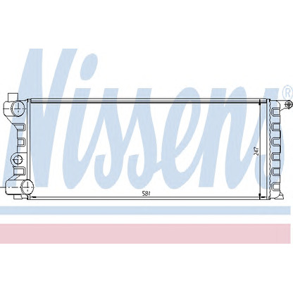 Photo Radiator, engine cooling NISSENS 62312