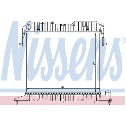 Photo Radiateur, refroidissement du moteur NISSENS 63043