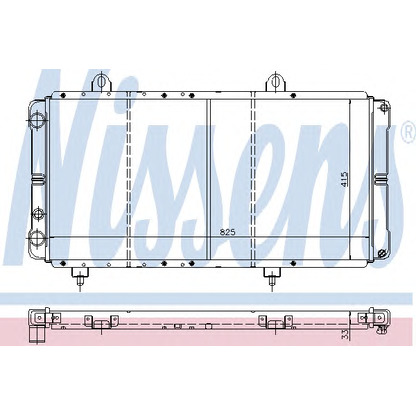 Photo Radiateur, refroidissement du moteur NISSENS 63572