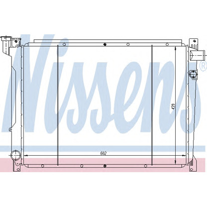 Foto Radiador, refrigeración del motor NISSENS 62941