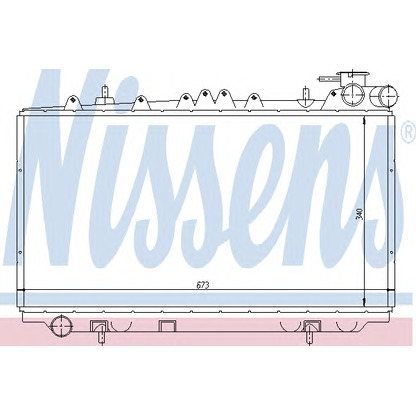 Photo Radiator, engine cooling NISSENS 62940