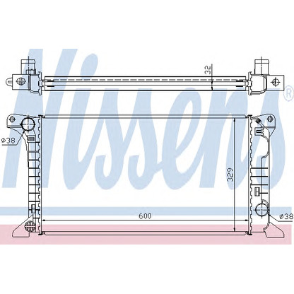 Zdjęcie Chłodnica, układ chłodzenia silnika NISSENS 62369A
